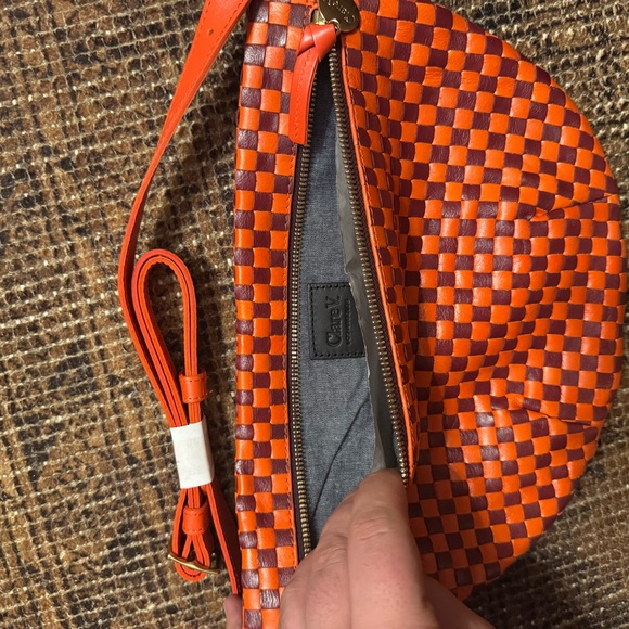 Clare V. Orange Woven Crossbody Bag - Picture 3 of 3